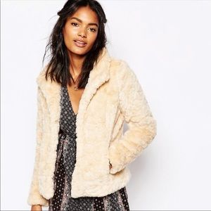 Abercrombie & Fitch Faux Fur Coat
